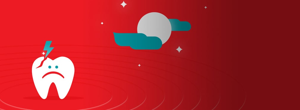 unhappy cracked tooth