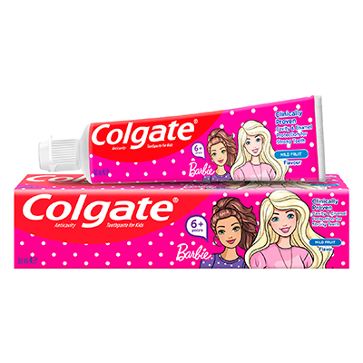 משחת שיניים לילדים ברבי לגילאי 6+