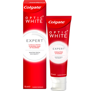 קולגייט אופטיק וייט אקספרט ויט לחיוך לבן וזוהר