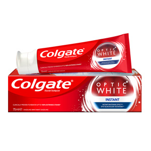 קולגייט אופטיק וייט משחת שיניים אינסטנט מסייעת בשמירה על שיניים לבנות לאורך זמן